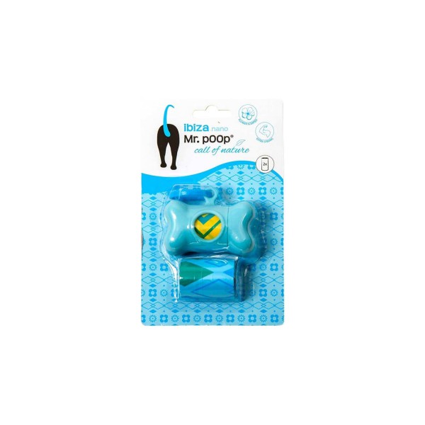 Mr.POOP - Blue Nano Love Dispenser - 2 Rolls