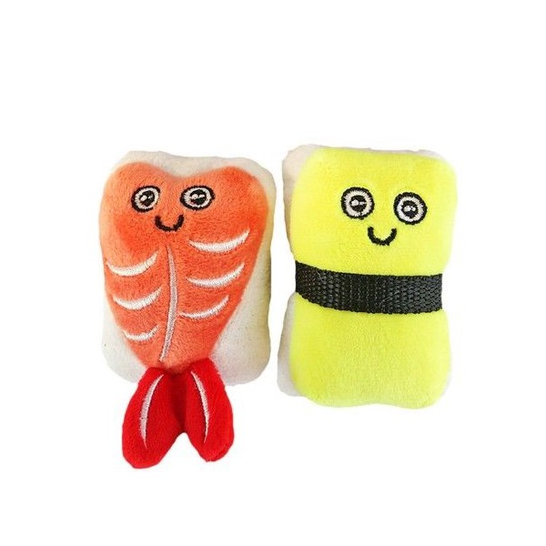QK- 2 Pieces of Sushi - Toy for Cats - Silvervine -