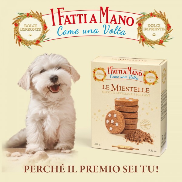 Dolci Impronte - Le Miestelle - Pack of 6 Biscuit Boxes - Carob Flour - 250 gr