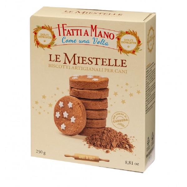 Dolci Impronte - Le Miestelle - Confezione 6 Scatole Biscotti - Con Farina Carruba- 250 gr