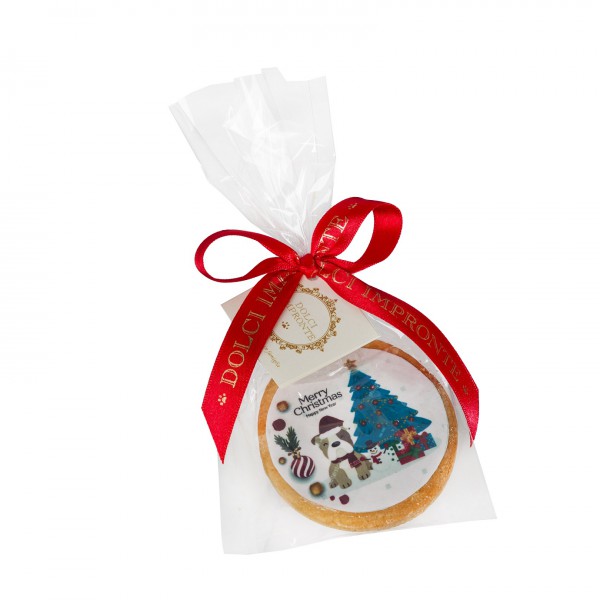 Dolci Impronte 3 Confezioni | Sacchetto Biscotto Merry Christmas 46g - Var 1