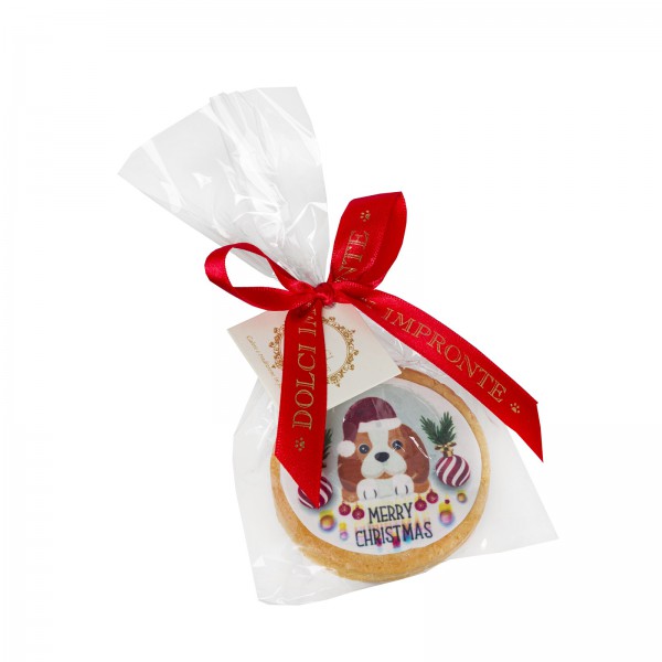 Dolci Impronte 3 Confezioni | Sacchetto Biscotto Merry Christmas 46g - Var 2