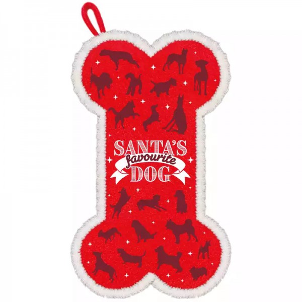 PG - Calza Regalo Natale a forma osso -