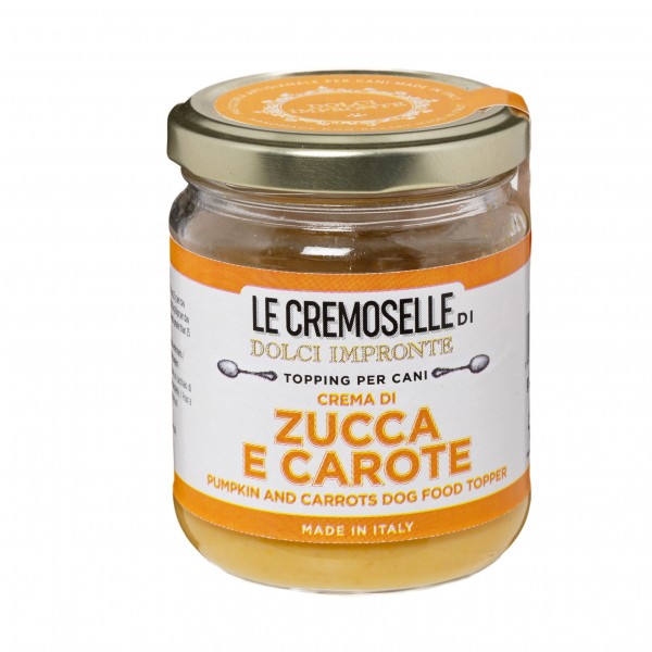 Dolci Impronte - Le Cremoselle Natural Topping - Pack of 6 Pumpkin Carrot Jars - 125gr