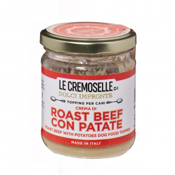 Dolci Impronte - Topping Naturale Le Cremoselle - Confezione 6 Vasetti Roast beef Patate- 125gr