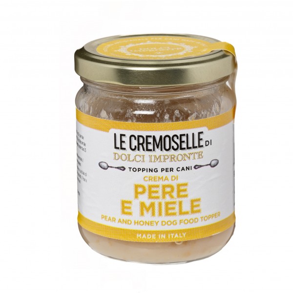 Dolci Impronte - Le Cremoselle Natural Topping  - Pack of 6 Jars of Pears and Honey 125gr