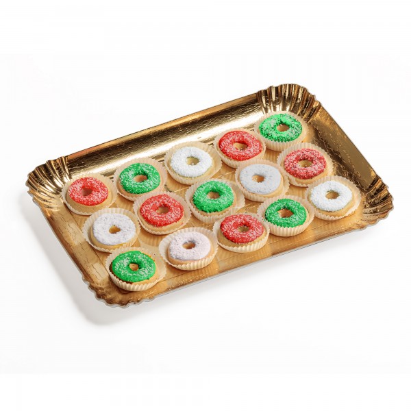Dolci Impronte Vassoio |  15 Mini Donuts Natale 215g