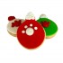 Dolci Impronte Vassoio | 9 Palline Natale  Verdi Rosse 270g
