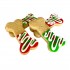Dolci Impronte Tray |12 Christmas Bones Red and Green 276g