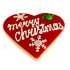 Dolci Impronte 2 Confezioni | Scatola Natale Cuore Rosso Merry Christmas 69g