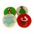 Dolci Impronte 2 Confezioni | Scatola Natale 4 Cupcakes Assortiti  VAR 1 65g