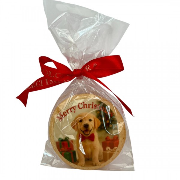 Dolci Impronte 3 Confezioni | Sacchetto Biscotto Natale Labrador 46g