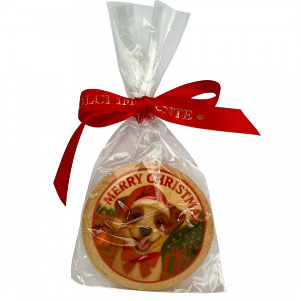 Dolci Impronte 3 Confezioni|Sacchetto Biscotto Natale Jack Russel 46g