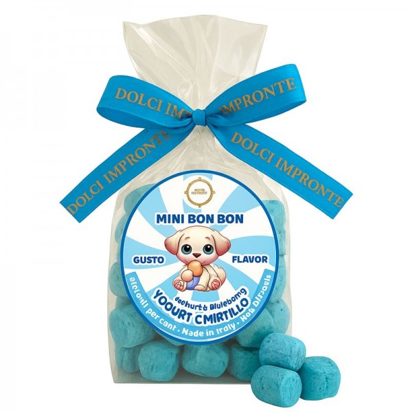 Dolci Impronte | Mini Bonbon Yogurt and Blueberry Flavour 180 g – 3-bag pack