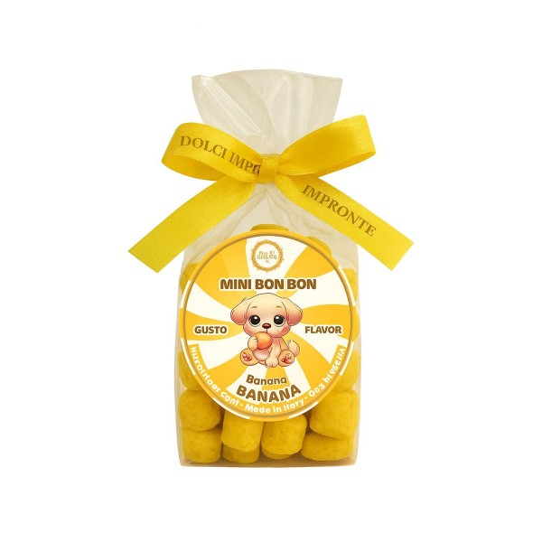 Dolci Impronte | Mini Bonbon Banana Flavour 170 g – 3-bag pack