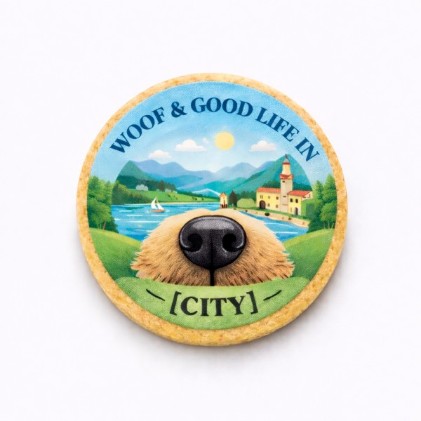 Souvenir City Edition WOOF & GOOD LIFE [CITY] - rotondo - 10 Pezzi