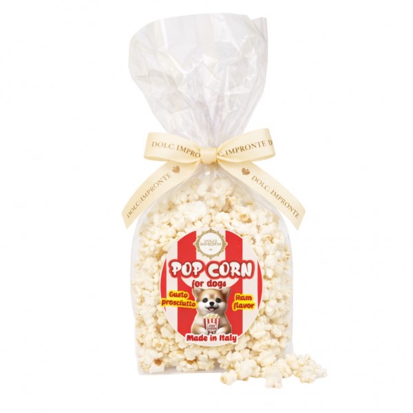 Dolci Impronte | Confezione 6 Pezzi Pop Corn Aroma Prosciutto 40gr