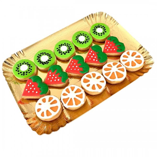 Dolci Impronte | Tray 15 Fruit-Shaped Biscuits 270 g