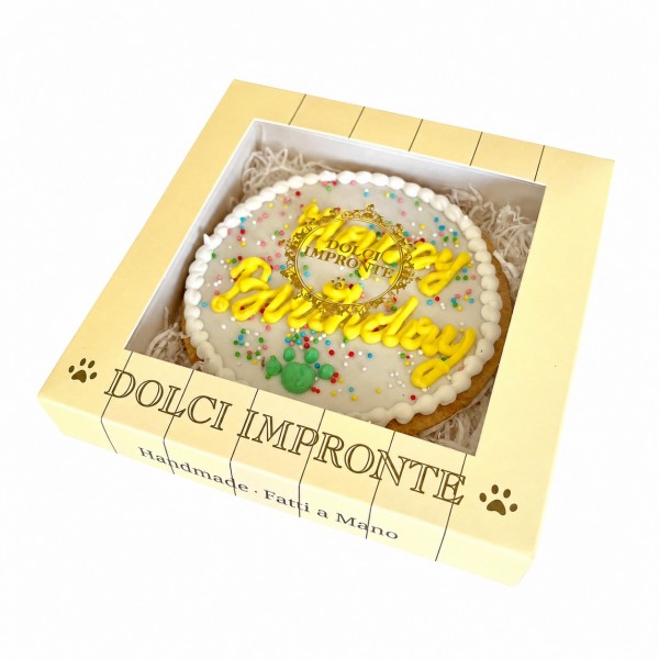 Dolci Impronte | Pack of 2 pieces Funny Round Birthday Cake115 g