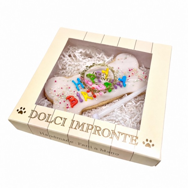 Dolci Impronte | Confezione 2 pezzi Funny Happy Birthday Bone 95 gr