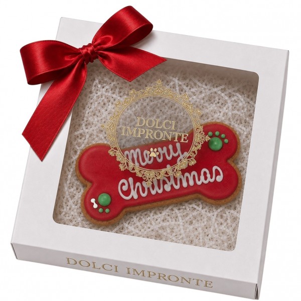 Dolci Impronte | Christmas Gift Box Happy Christmas Bone 90 g  Pack 2pcs