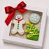 Dolci Impronte | Christmas Gift Box Ginger, Christmas Tree and Snowflake 90 g (Pack 2pcs)