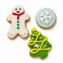 Dolci Impronte | Christmas Gift Box Ginger, Christmas Tree and Snowflake 90 g (Pack 2pcs)