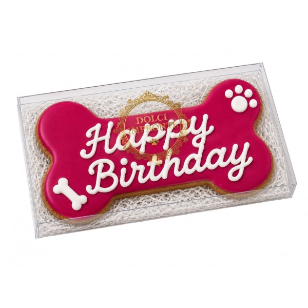 Dolci Impronte | Birthday Bone Fuchsia – 85 g. (Pack 3pcs) S9