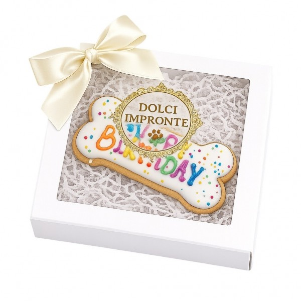 Dolci Impronte | Funny Happy Birthday Bone 95 g. (Pack 2pcs)  S08