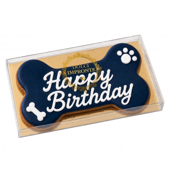 Dolci Impronte | Birthday Bone NAVY Blue – 85 g. (Pack 3pcs)  S10