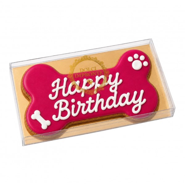 Dolci Impronte | Birthday Bone Fuchsia – 85 g. (Pack 3pcs) S10