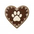 Dolci Impronte | Wengé Gift Box with Decorated Heart 95 g  (Pack 2pcs) S05