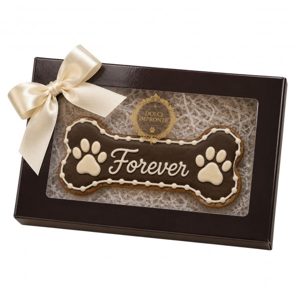 Dolci Impronte | Wengé Gift Box with Decorated Forever Bone 70 g. (Pack 2pcs)  S05