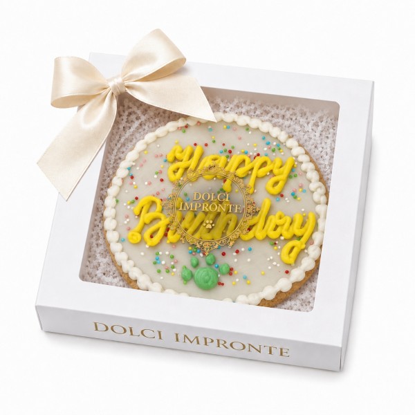 Dolci Impronte |  Torta Compleanno Funny Rotonda 115gr Confezione 2 Pezzi