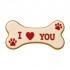 Dolci Impronte | Biscotto Osso i Love You 36g  in scatola regalo  Confezione 3 pezzi.    S06