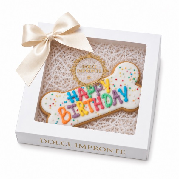 Dolci Impronte | Funny Happy Birthday Bone 95 g. (Pack 2pcs)  S08
