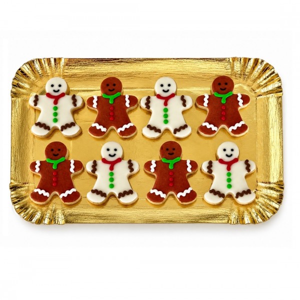 Dolci Impronte | Tray of 8 Christmas Ginger Biscuits 192 g.   S18