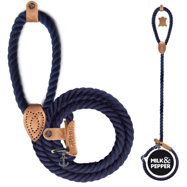 Milk&Pepper - Auban - Guinzaglio Retriever - Marine 135cm