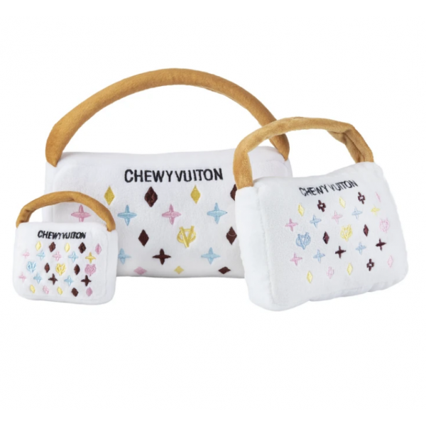 HDD- White Chewy Vu Purse - Large