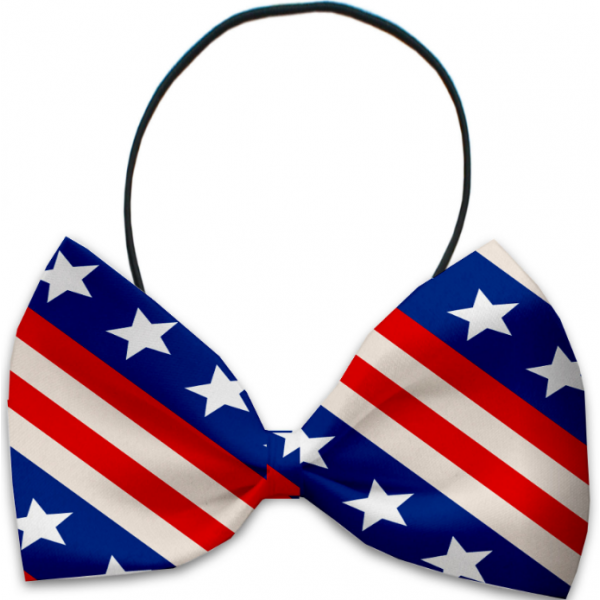 MR - Stars and Stripes Pet Bow Tie
