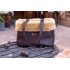 Nina Venezia® - Peggy - Brown Faux Leather Carrier - Honey Edge