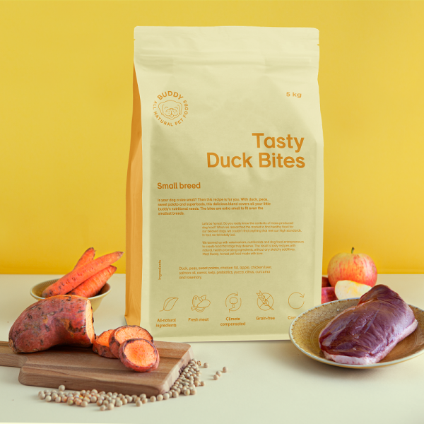 Buddy - Dry Food - Adult Mini Dog - Tasty Duck Bites Kg 5