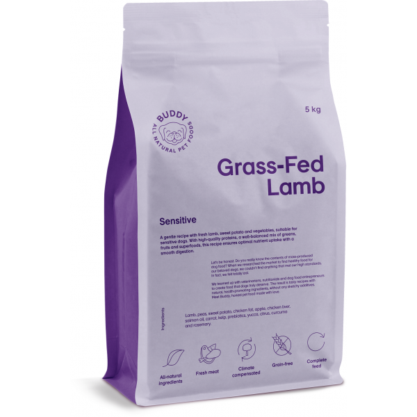 Buddy - Secco - Adult Sensitive Dog - Grass Fed Lamb Kg 5