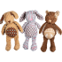 JV - Plush Toy Rabbit - Bear - Dog 41 cm - Set 3 Pieces