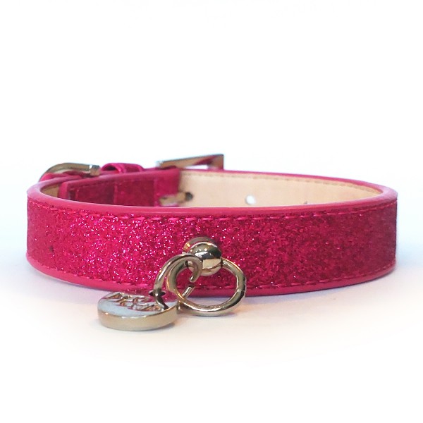 Milk & Pepper Stardust Collar - Fuchsia