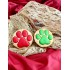 Dolci Impronte 3 Confezioni |Sacchetto zampe rosse e verdi 100g